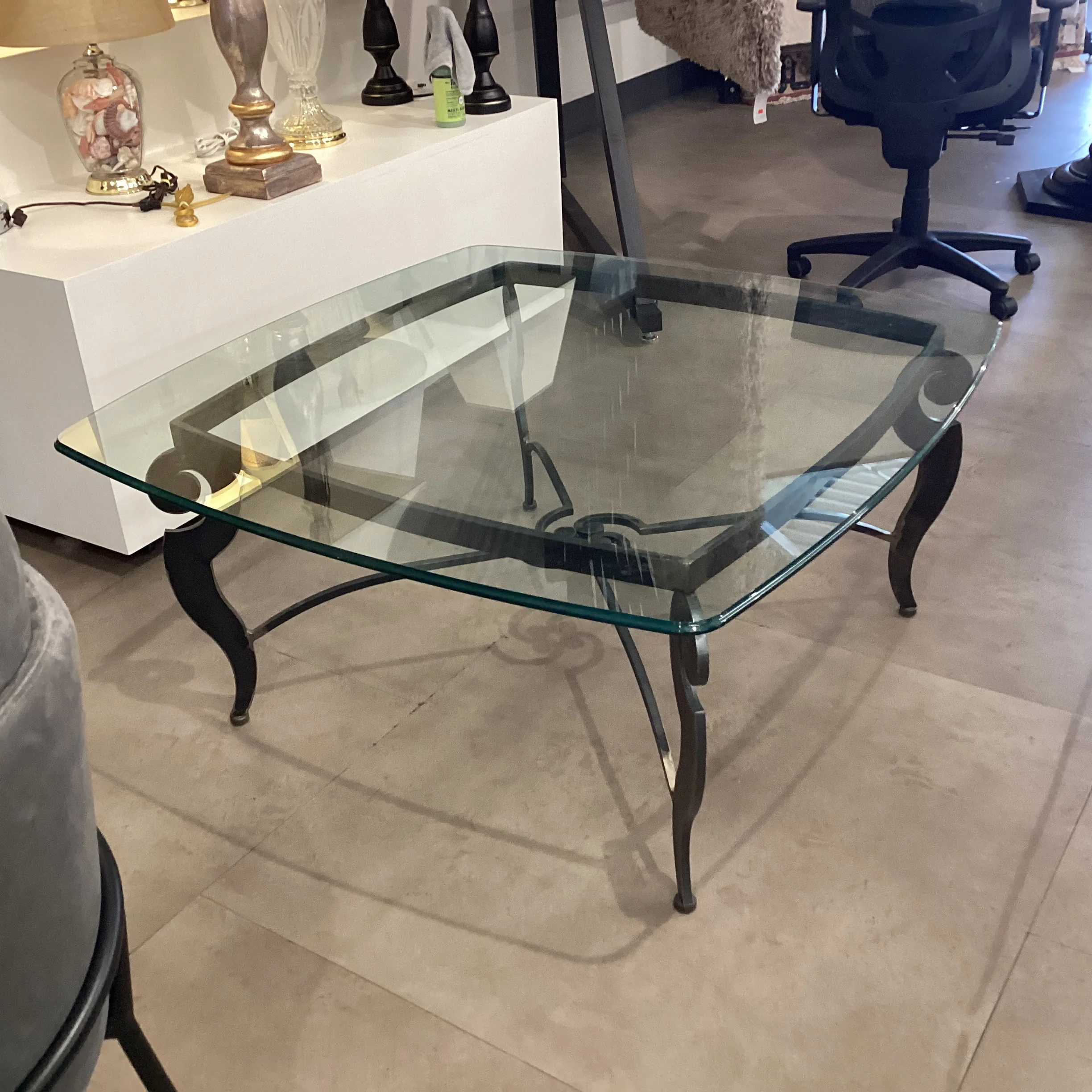 Glass Top Cocktail Table - Image 3
