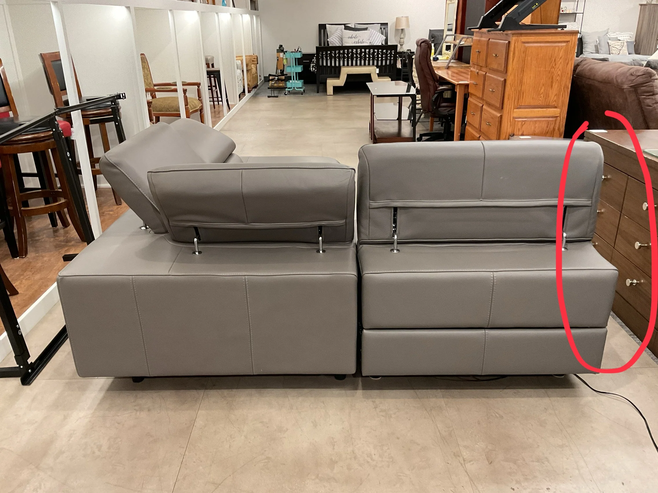 Room & Board Elio Leather (partial) Sectional - Image 4